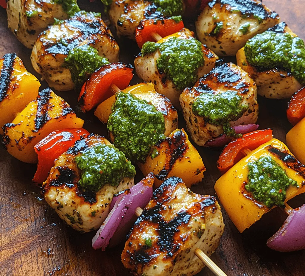 Chimichurri Grilled Chicken Skewers are a celebration of flavor and freshness, making them an ideal choice for outdoor gatherings and summer barbecues. This dish features succulent pieces of chicken marinated in a vibrant, herbaceous chimichurri sauce, paired with colorful vegetables that add a delightful crunch. Whether you’re planning a weekend cookout with friends or looking for a quick weeknight dinner solution, these skewers promise to please the palate and impress your guests.