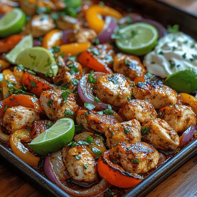 If you're looking for a quick, delicious, and colorful meal that will please the whole family, look no further than easy sheet pan fajitas. This vibrant dish combines juicy chicken, crisp bell peppers, and savory onions all roasted to perfection on a single sheet pan. Not only is it visually appealing, but the flavors meld beautifully, creating a meal that is both satisfying and nutritious.