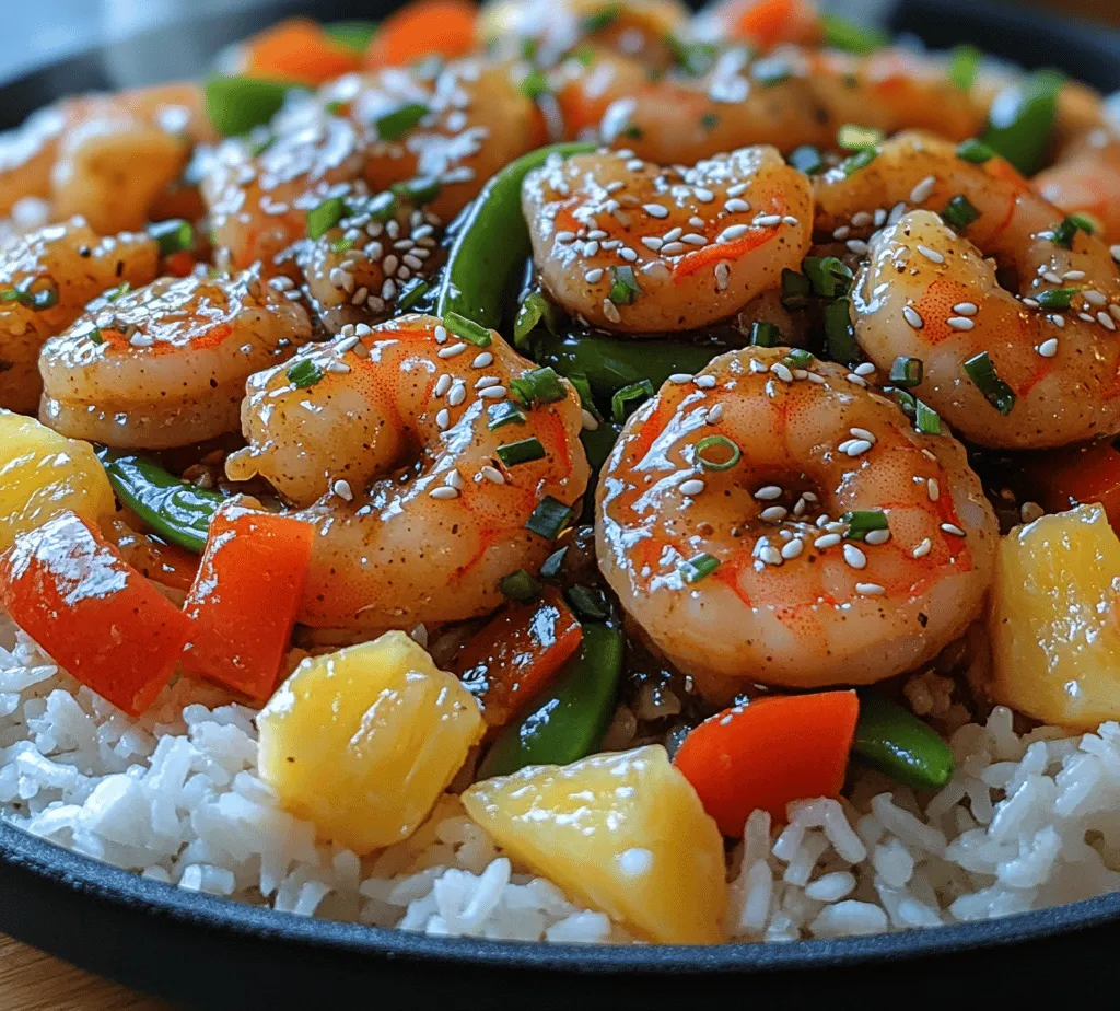 If you're looking for a vibrant and delicious dish that combines the sweetness of pineapple with the savory goodness of shrimp, then Pineapple Teriyaki Shrimp Stir Fry is your perfect culinary companion. This dish brings together a delightful fusion of flavors, showcasing succulent shrimp tossed in a rich teriyaki sauce, complemented by the tropical sweetness of fresh pineapple. Not only is it a feast for the taste buds, but it also offers a burst of colors and nutrients, making it an attractive choice for both weeknight dinners and special occasions.