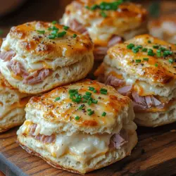 If you’re on the hunt for a delicious and comforting recipe that effortlessly transitions from breakfast to appetizer, look no further than savory ham and cheese butter biscuits. These light, fluffy biscuits are a true culinary delight, boasting a perfect balance of savory flavors that will satisfy any palate. The combination of rich butter, sharp cheddar cheese, and succulent ham creates a mouthwatering experience, making them an ideal choice for a cozy morning meal, a delightful snack, or an impressive side dish for your next gathering.