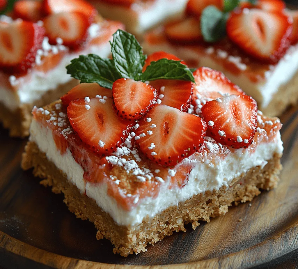 As the sun shines brighter and the temperatures rise, nothing beats the allure of a cool, delectable dessert to satisfy your sweet tooth. Delightful No-Bake Strawberry Shortcake Bars capture the essence of summer in every bite. This recipe brings together the classic flavors of strawberry shortcake, but with the convenience of a no-bake method, making it ideal for warm-weather gatherings or any occasion where you want to impress your friends and family without spending hours in the kitchen.