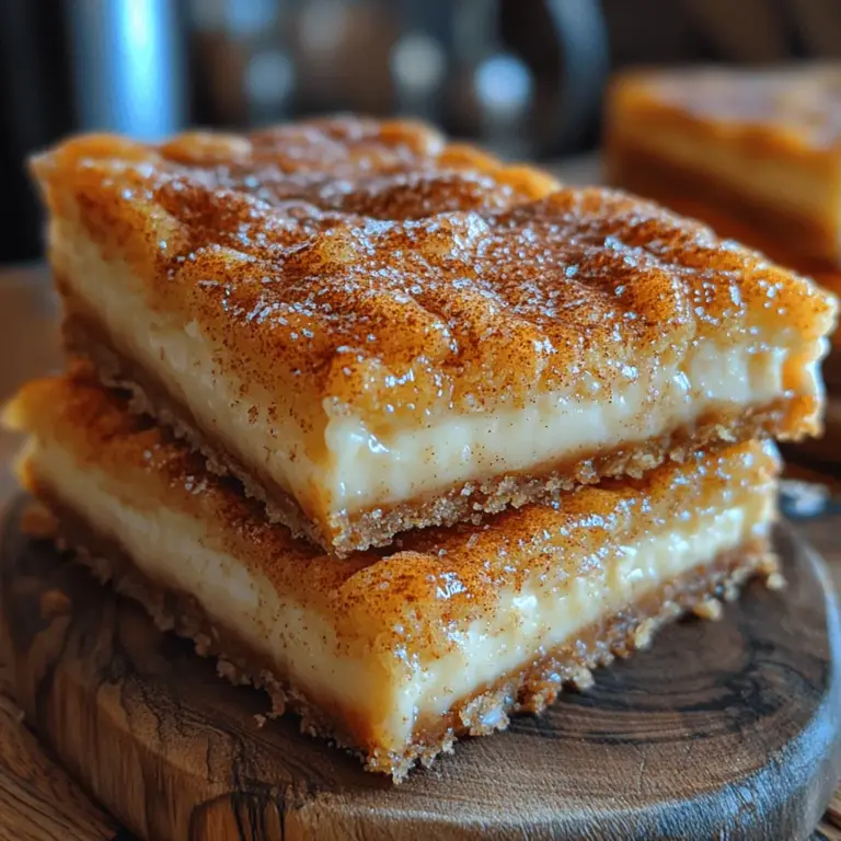 When it comes to desserts, few treats evoke the same level of nostalgia as churros and cheesecake. Churros, with their crispy exterior and soft, warm interior, have long been a favorite in fairs and carnivals around the world. Cheesecake, on the other hand, is a classic dessert that combines rich creaminess with a buttery crust, making it a staple at celebrations and dinner parties. Now, imagine merging these two beloved desserts into one delightful creation—enter the Crunchy Churro Cheesecake Bars.