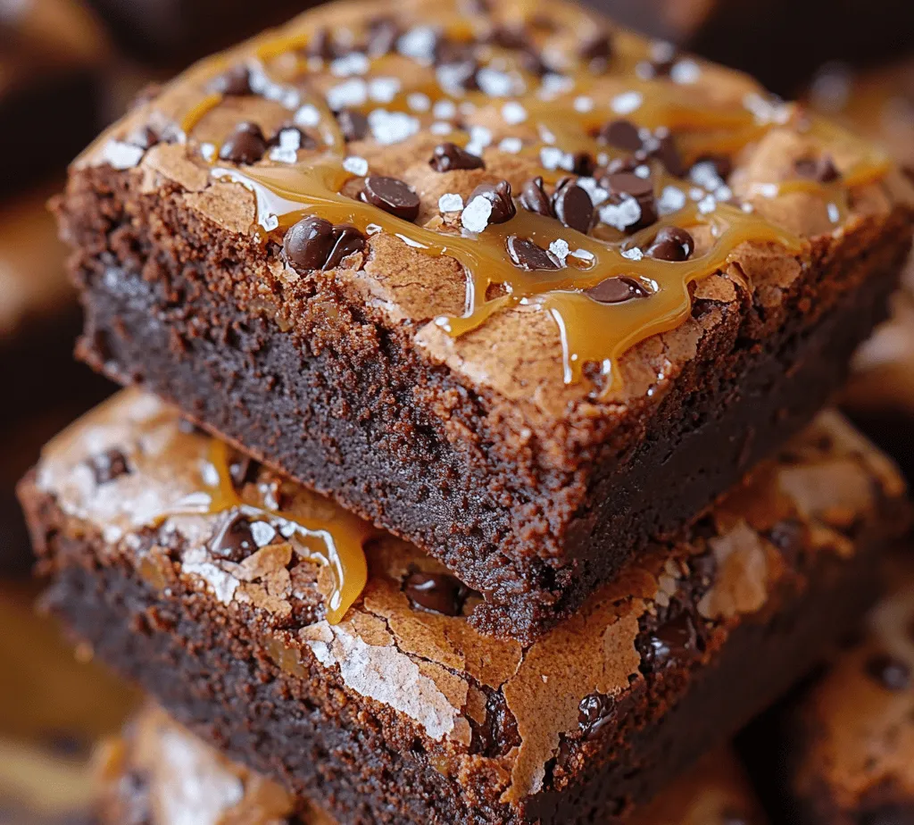 If you’re on the hunt for a dessert that combines the rich decadence of chocolate with the invigorating kick of coffee and the delightful sweetness of caramel, look no further than our Salted Caramel Mocha Fudge Brownies. These brownies are a true testament to the art of indulgence, perfectly marrying the flavors of deep cocoa, aromatic coffee, and a hint of sea salt. They’re not just a treat for the taste buds but also a visual feast, making them an ideal dessert for any occasion—be it a casual family gathering, a festive celebration, or a simple craving for something sweet.