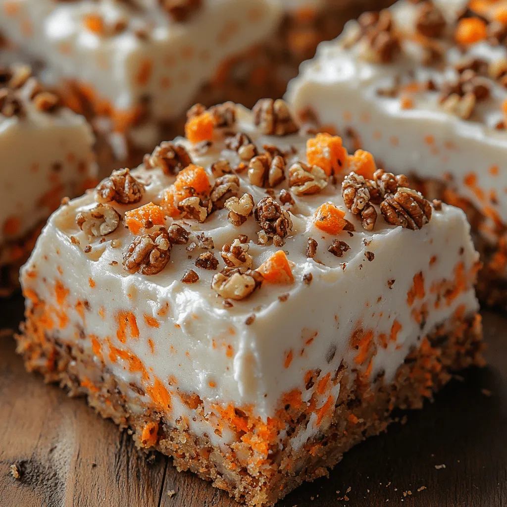 Carrot cake has long held a special place in the hearts of dessert lovers around the world. Its unique flavor profile, characterized by the natural sweetness of carrots and a medley of warm spices, creates a moist, flavorful treat that is both comforting and indulgent. But what happens when you take this beloved classic and transform it into convenient, handheld bars? Enter the decadent carrot cake bars with cream cheese frosting—a delightful twist on the traditional cake that is perfect for gatherings, potlucks, or simply savoring at home with a cup of coffee or tea.