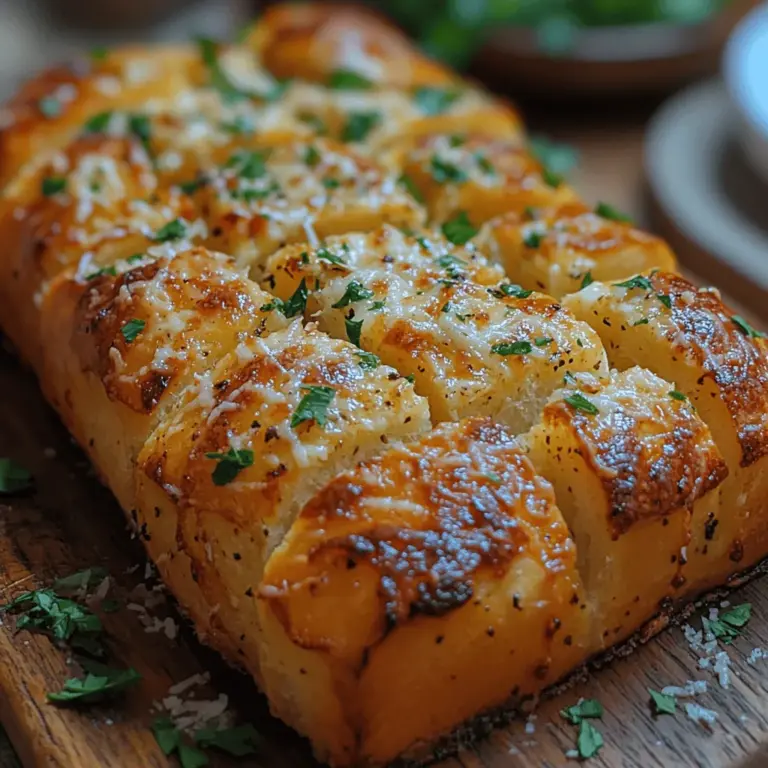 In the world of comfort foods, few dishes can evoke the same sense of warmth and indulgence as pull-apart bread. This delightful creation combines the essence of freshly baked bread with the irresistible flavors of garlic and cheese, making it a favorite for family gatherings, parties, or simply a cozy night in. Imagine tearing into a loaf of warm, crusty bread, where each section is infused with aromatic garlic butter and gooey Parmesan cheese. The sensory experience is nothing short of heavenly.