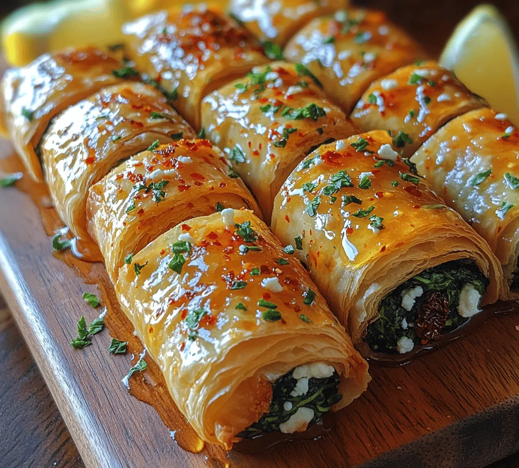When it comes to appetizers that wow a crowd, few dishes can compete with the irresistible Crunchy Feta Rolls with a Spicy Sweet Twist. This delightful creation marries the savory richness of feta cheese with an unexpected burst of sweetness and heat, making it a unique addition to any gathering. Whether you're looking for the perfect snack for a casual evening with friends, a standout appetizer for your next dinner party, or a delicious treat to impress your family, these feta rolls are versatile enough to fit any occasion.