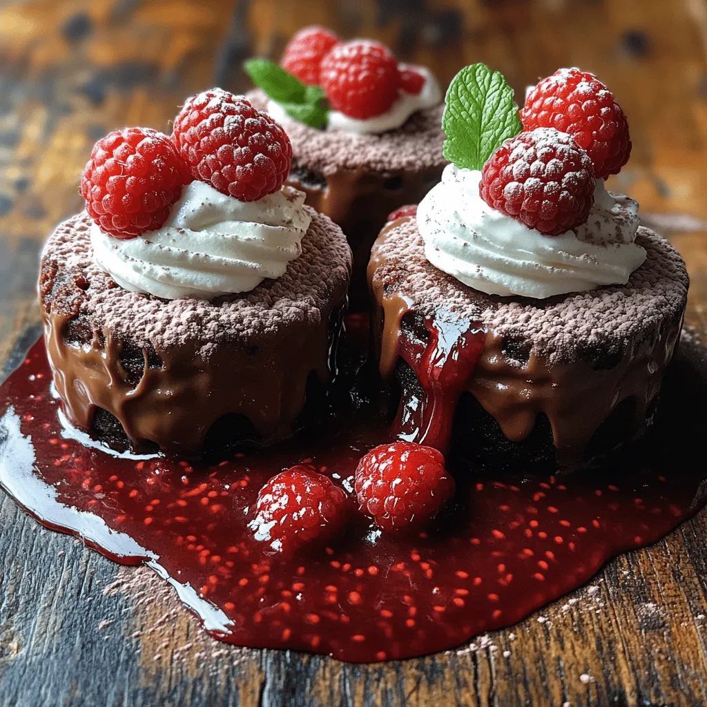 Dessert lovers, rejoice! If you’re on the hunt for a show-stopping dessert that combines elegance and indulgence, you’ve stumbled upon the right recipe. Indulgent Dark Chocolate Raspberry Lava Cakes are the perfect blend of rich, velvety chocolate and the vibrant tartness of fresh raspberries. Imagine cutting into a warm cake to reveal a gooey, molten center that flows out like a river of chocolate—a blissful combination that is sure to delight your senses.