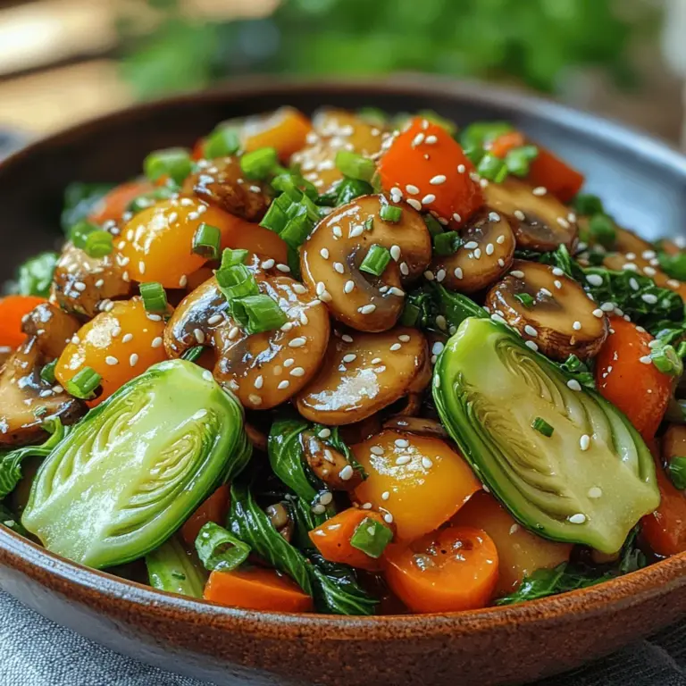 Stir-frying is a quintessential technique in Asian cuisine that not only brings out the vibrant colors and flavors of fresh vegetables but also preserves their nutritional value. Among the myriad of stir-fry combinations, one dish stands out for its refreshing crunch and umami-packed taste: the Crunchy Bok Choy & Savory Mushroom Stir Fry. This dish is more than just a meal; it is a celebration of wholesome ingredients that come together to create a harmonious blend of textures and flavors.