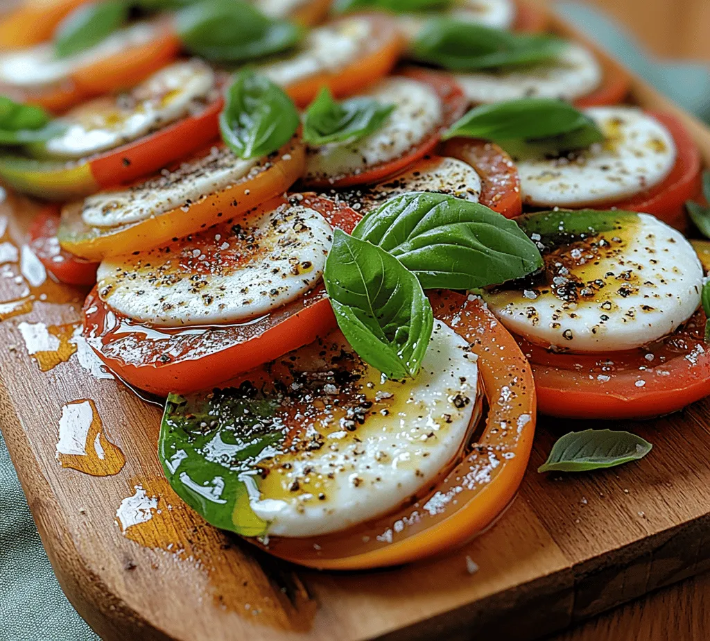 Caprese salad, with its vibrant colors and fresh ingredients, is an iconic representation of Italian cuisine that captures the essence of summer in every bite. Originating from the island of Capri, this simple yet elegant dish is a celebration of the harmonious combination of ripe tomatoes, creamy mozzarella, fresh basil, and a drizzle of olive oil. The classic Caprese salad is not only a feast for the eyes but also a delight for the palate, making it a staple in Italian households and restaurants alike.