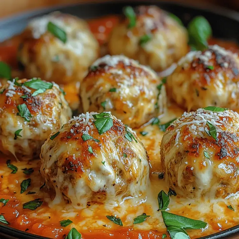 Welcome to the delightful world of Cheesy Goodness Stuffed Chicken Parmesan Meatballs, where comfort food meets culinary creativity! This recipe captures the essence of Italian cuisine with a twist that makes it uniquely satisfying. Imagine juicy ground chicken enveloped around a rich, gooey cheese filling, all topped with a vibrant marinara sauce. Whether you’re planning a cozy family dinner, hosting friends for the weekend, or just craving something delicious, these meatballs are sure to steal the show.