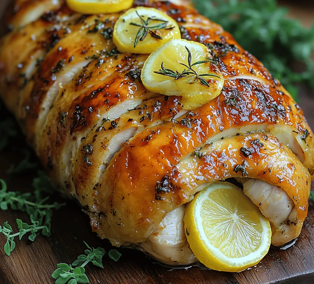 Delve into the world of savory flavors with this Zesty Lemon Herb Butter Roasted Chicken recipe. Perfect for family gatherings or special occasions, this dish combines succulent chicken with a vibrant blend of herbs and citrus, creating a culinary masterpiece that is both satisfying and delightful. The aroma of roasting chicken mingled with fresh herbs and zesty lemon will tantalize your senses and elevate your dining experience.