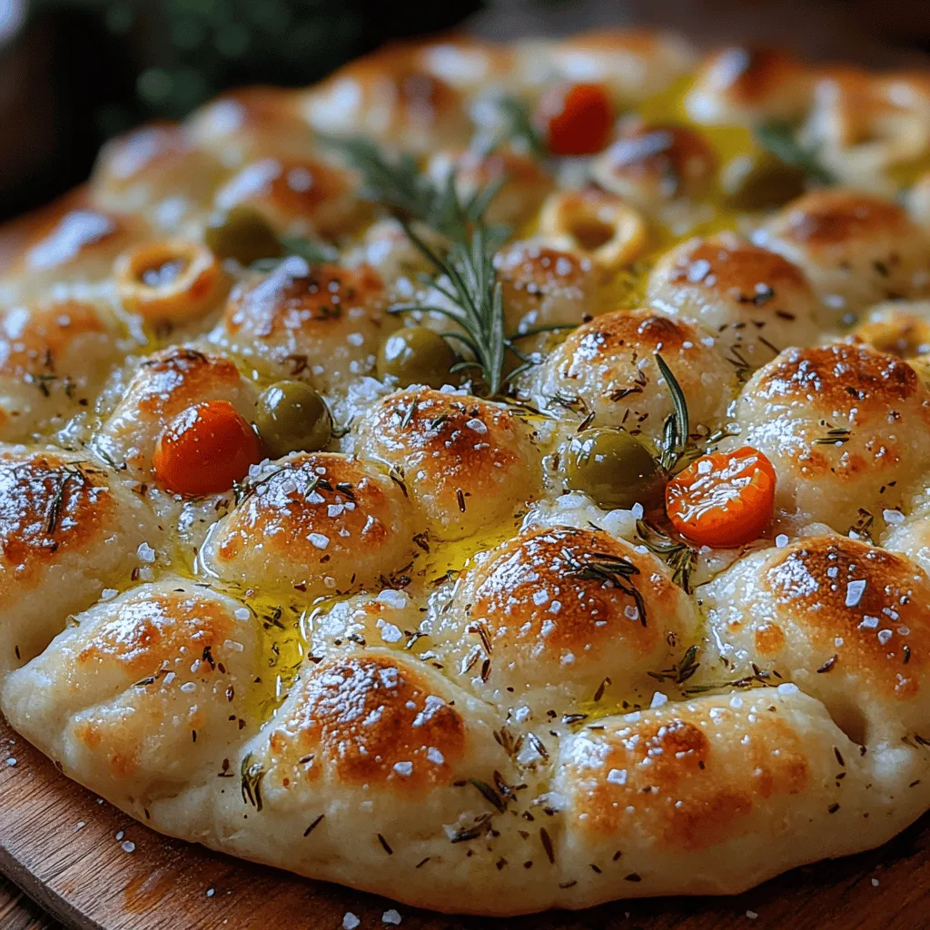 Focaccia is an Italian bread that has its roots deeply embedded in the culinary traditions of Italy. Its name is derived from the Latin word "focus," meaning hearth, which hints at its ancient origins when it was baked in the ashes of a fire. Traditionally, focaccia is characterized by an airy texture, a crispy crust, and a rich, savory flavor that makes it a versatile accompaniment to various meals.