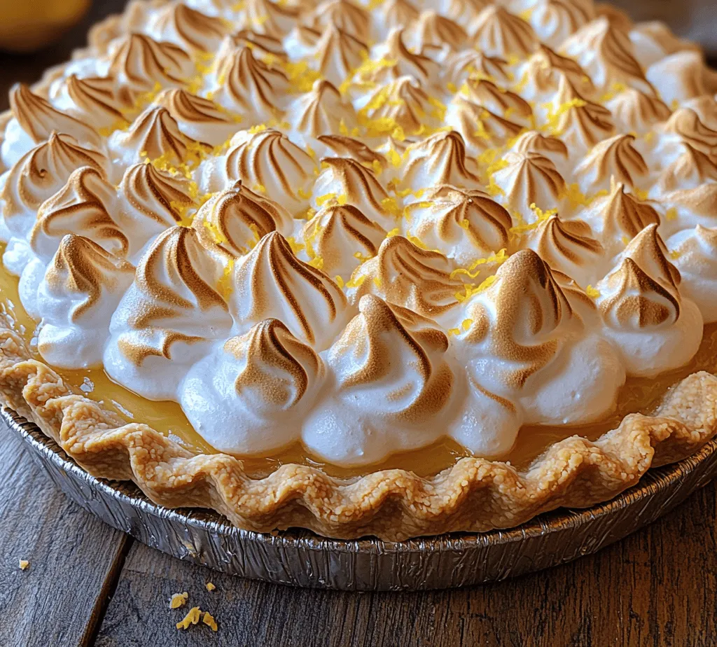 Lemon meringue pie is a timeless dessert that has captured the hearts of many with its perfect balance of tartness and sweetness. With a rich history that dates back to the 19th century, this classic pie has become a staple in many households, often served at special occasions and family gatherings. Its appeal lies not only in its vibrant flavor but also in the delightful contrast between the tangy lemon filling and the light, airy meringue topping.