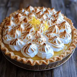 Lemon meringue pie is a timeless dessert that has captured the hearts of many with its perfect balance of tartness and sweetness. With a rich history that dates back to the 19th century, this classic pie has become a staple in many households, often served at special occasions and family gatherings. Its appeal lies not only in its vibrant flavor but also in the delightful contrast between the tangy lemon filling and the light, airy meringue topping.