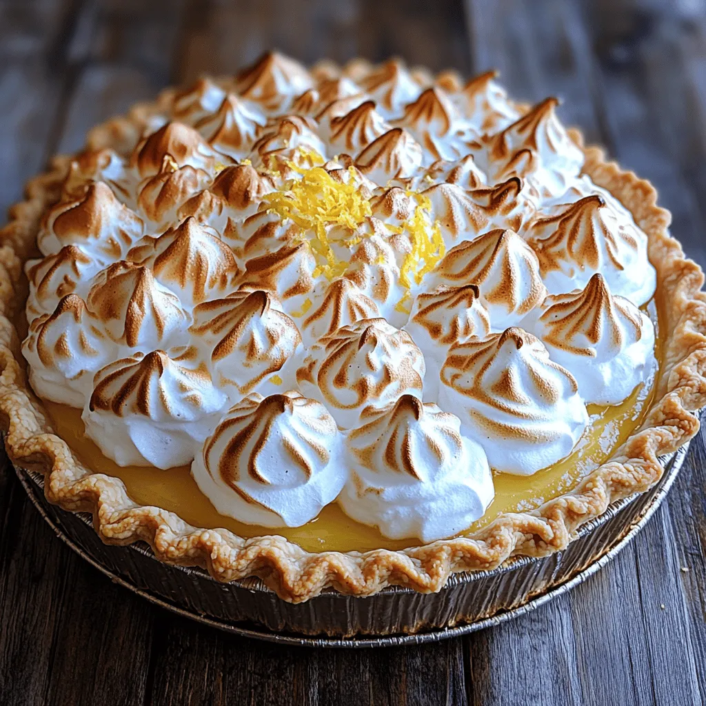 Lemon meringue pie is a timeless dessert that has captured the hearts of many with its perfect balance of tartness and sweetness. With a rich history that dates back to the 19th century, this classic pie has become a staple in many households, often served at special occasions and family gatherings. Its appeal lies not only in its vibrant flavor but also in the delightful contrast between the tangy lemon filling and the light, airy meringue topping.