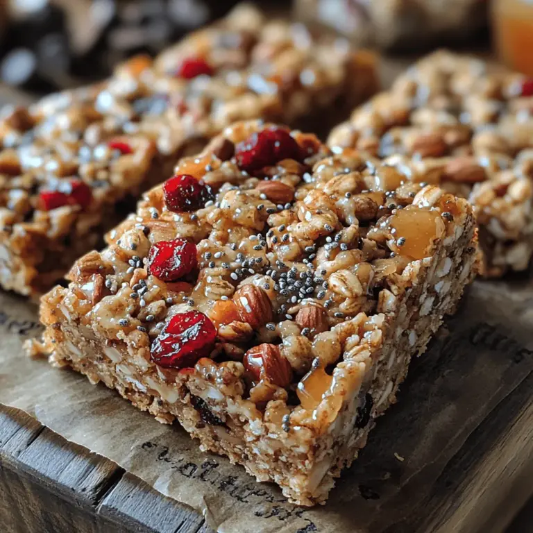 Before diving into the preparation of these delicious granola bars, it's essential to understand the key ingredients that make them not only tasty but also nutritious. Each component plays a vital role in the overall health benefits of the bars, ensuring they are as good for you as they are enjoyable.