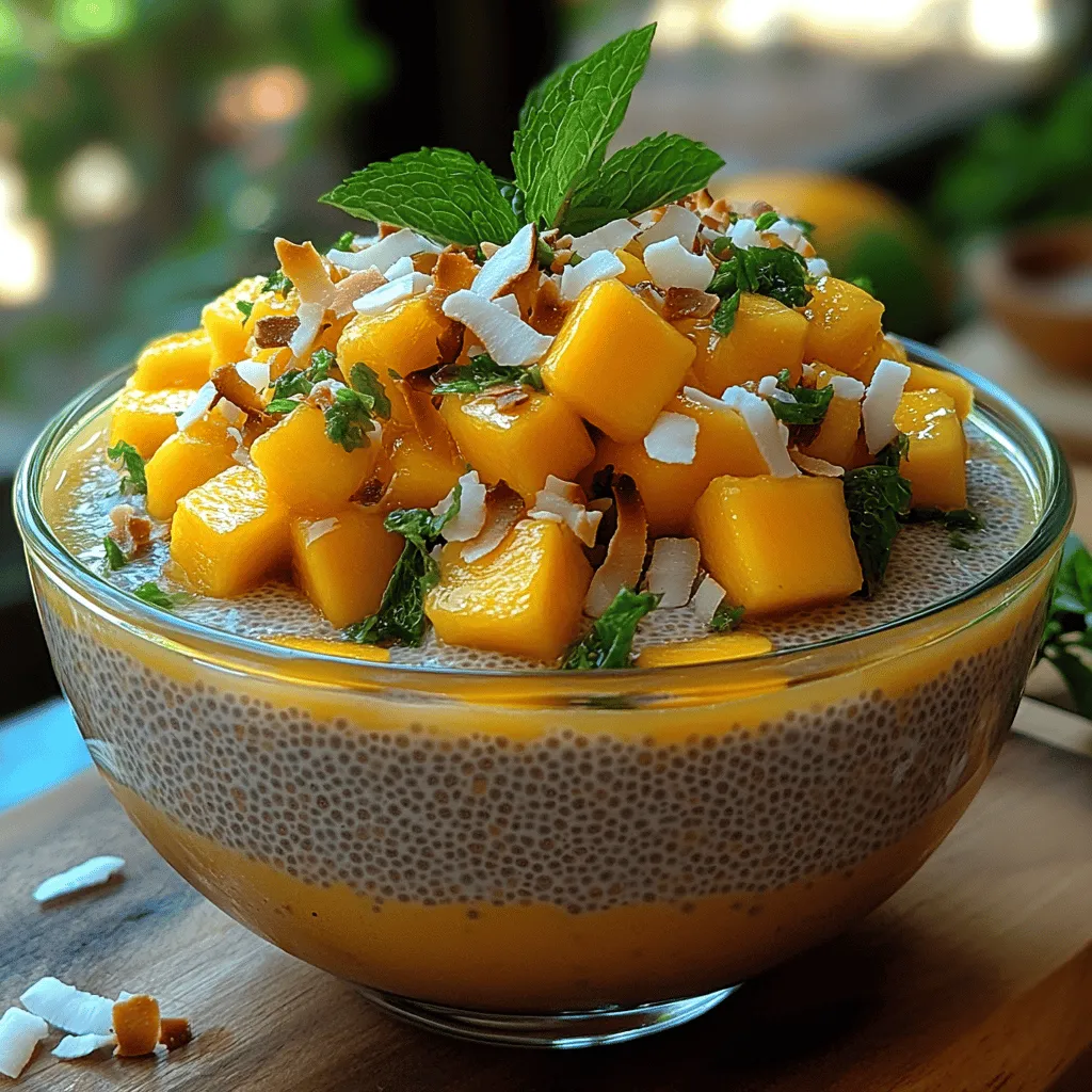 In recent years, chia pudding has emerged as a star player in the realm of healthy desserts, captivating health enthusiasts and food lovers alike. This simple yet indulgent dish is not just a treat for your taste buds; it’s a powerhouse of nutrients that fits seamlessly into various dietary regimes, from vegan to gluten-free. The combination of chia seeds with creamy coconut milk and the luscious sweetness of ripe mango elevates this pudding to a new level of deliciousness. This Mango Coconut Chia Pudding recipe is not only a feast for the senses but also a convenient option for those seeking a nutritious snack or dessert.