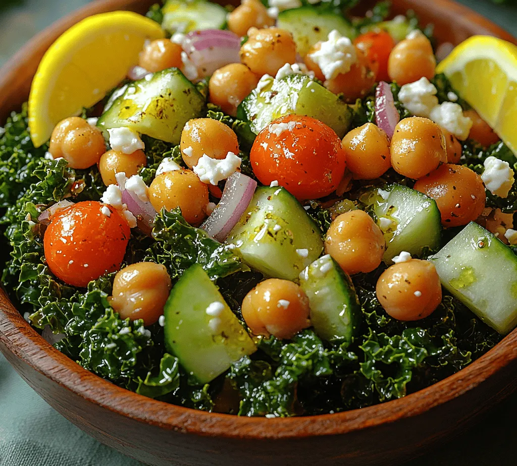 In the world of nutritious eating, few ingredients shine as brightly as chickpeas and kale. These powerhouses of nutrition not only bring a wealth of health benefits to the table but also offer remarkable versatility in culinary applications. Chickpeas, also known as garbanzo beans, are rich in protein, fiber, and essential vitamins, making them a fantastic choice for anyone looking to boost their diet. Kale, on the other hand, has earned its status as a superfood, packed with vitamins A, C, and K, as well as antioxidants that combat oxidative stress. Together, they create a salad that is not only visually appealing but also immensely satisfying.