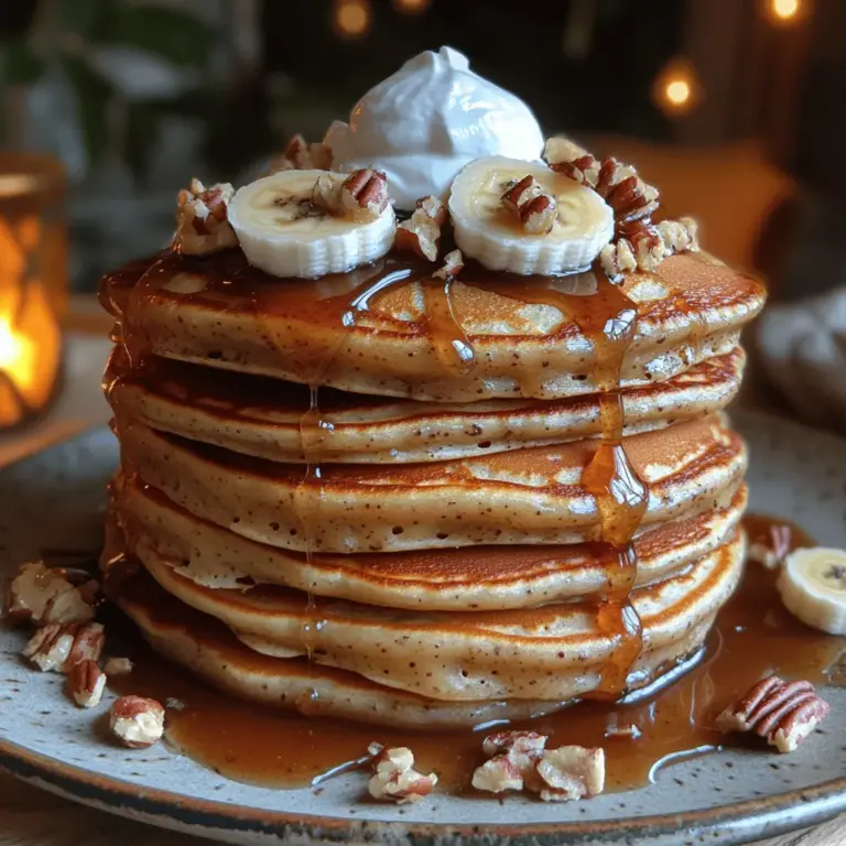 Imagine waking up to the enticing aroma of pancakes wafting through your kitchen, only to discover that they are not just any pancakes, but Sticky Toffee Banana Pancakes. This recipe redefines the classic breakfast staple by incorporating the lusciousness of ripe bananas and the decadence of a rich sticky toffee sauce. It’s a delightful fusion that elevates a simple breakfast into a gourmet experience, perfect for both family gatherings and special occasions.