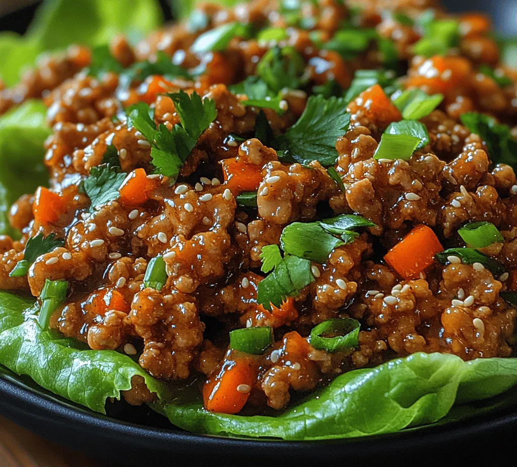 In the ever-evolving world of quick and healthy meals, few recipes capture the essence of flavor and nutrition quite like Sesame Hoisin Ground Chicken Lettuce Wraps. These delightful wraps are not only a feast for the senses but also a smart choice for anyone looking to enjoy a low-carb alternative to traditional wraps. Perfect for a light lunch or dinner, these lettuce wraps are brimming with protein, colorful vegetables, and a savory hoisin sauce that will have your taste buds dancing.