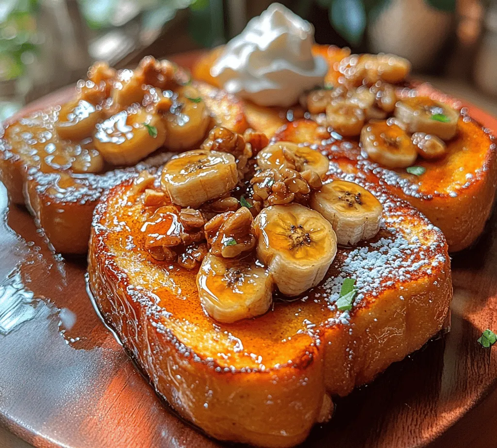 To create the perfect Caramelized Banana French Toast, selecting high-quality ingredients is essential. Each component plays a significant role in building flavors and textures that make this dish exceptional. Here’s a closer look at the key ingredients: