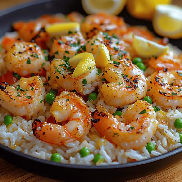 When it comes to weeknight dinners, few things can rival the appeal of a one-pan meal, and the Zesty One-Pan Lemon Garlic Shrimp & Rice is a shining example of this culinary convenience. Not only does this dish promise a burst of vibrant flavors, but it also saves time on both cooking and cleaning up, making it a perfect choice for busy individuals or families looking for a quick, delicious meal. The harmony of zesty lemon, savory garlic, and succulent shrimp comes together beautifully in this dish, creating a delightful experience that tantalizes the taste buds.