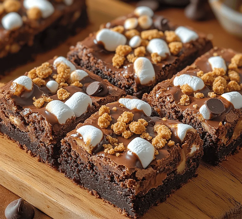 The flavor profile of s’mores is undeniably enchanting, featuring a harmonious blend of chocolate, crunchy graham crackers, and gooey toasted marshmallows. Each bite transports you to a cozy campfire setting, where laughter mingles with the sweet aroma of melting chocolate. When this delightful combination is integrated into a brownie, it creates a dessert that is both rich and decadent, with a fudgy texture that perfectly complements the elements of s’mores.