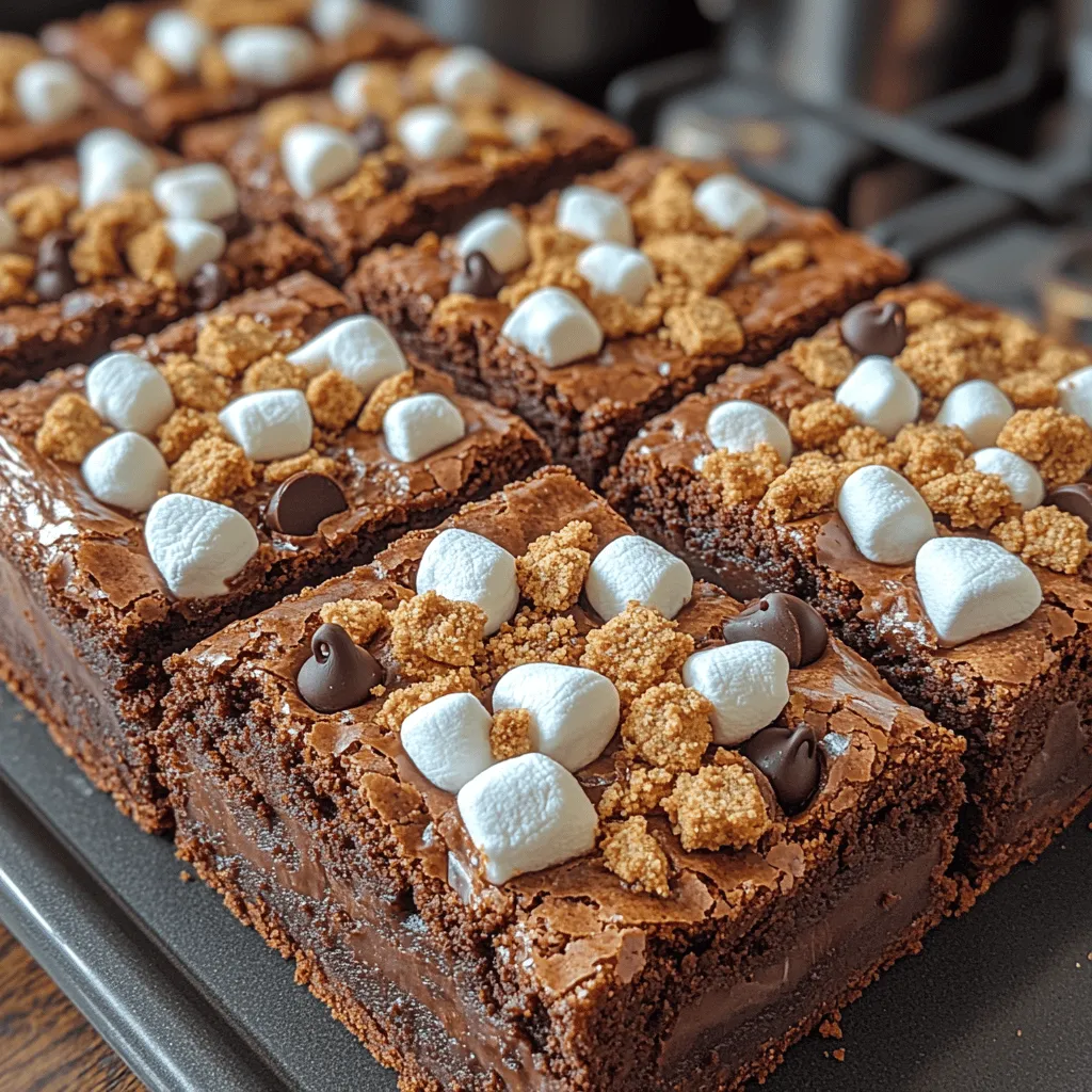 The flavor profile of s’mores is undeniably enchanting, featuring a harmonious blend of chocolate, crunchy graham crackers, and gooey toasted marshmallows. Each bite transports you to a cozy campfire setting, where laughter mingles with the sweet aroma of melting chocolate. When this delightful combination is integrated into a brownie, it creates a dessert that is both rich and decadent, with a fudgy texture that perfectly complements the elements of s’mores.