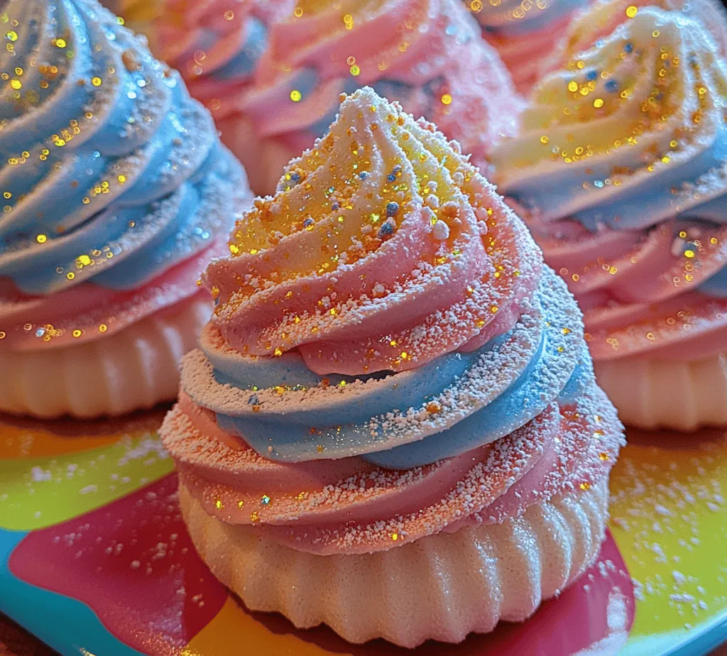Meringues are a beloved component of the dessert world, celebrated for their light, airy texture and delicate sweetness. These whimsical confections are not only delightful to taste but also visually stunning, making them a popular choice for celebrations and gatherings. The magic of meringues lies in their simplicity; they can be transformed with a variety of flavors and colors, allowing for endless creativity in the kitchen.