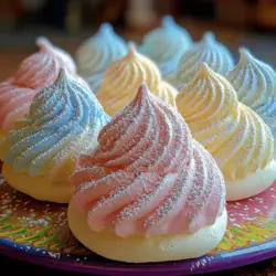 Meringues are a beloved component of the dessert world, celebrated for their light, airy texture and delicate sweetness. These whimsical confections are not only delightful to taste but also visually stunning, making them a popular choice for celebrations and gatherings. The magic of meringues lies in their simplicity; they can be transformed with a variety of flavors and colors, allowing for endless creativity in the kitchen.