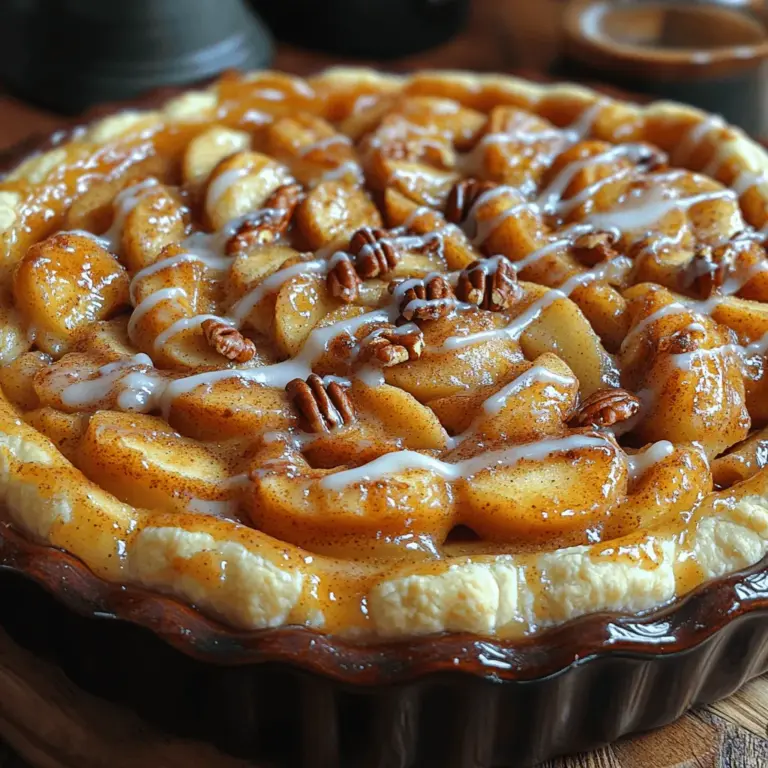Imagine the comforting aroma of freshly baked apple pie wafting through your kitchen, mingling with the warm, sugary scent of cinnamon rolls. Now, envision these two beloved desserts coming together to create an irresistible treat: the Cinnamon Roll Apple Pie. This delightful dessert is not just a feast for the taste buds but also a visual masterpiece that will impress your family and friends alike. With its flaky, cinnamon-infused crust and a gooey apple filling bursting with flavor, this pie is perfect for any occasion, from holiday gatherings to cozy family dinners.