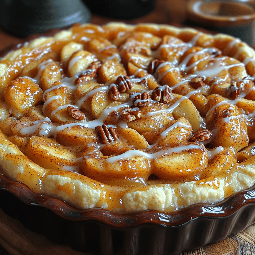 Imagine the comforting aroma of freshly baked apple pie wafting through your kitchen, mingling with the warm, sugary scent of cinnamon rolls. Now, envision these two beloved desserts coming together to create an irresistible treat: the Cinnamon Roll Apple Pie. This delightful dessert is not just a feast for the taste buds but also a visual masterpiece that will impress your family and friends alike. With its flaky, cinnamon-infused crust and a gooey apple filling bursting with flavor, this pie is perfect for any occasion, from holiday gatherings to cozy family dinners.