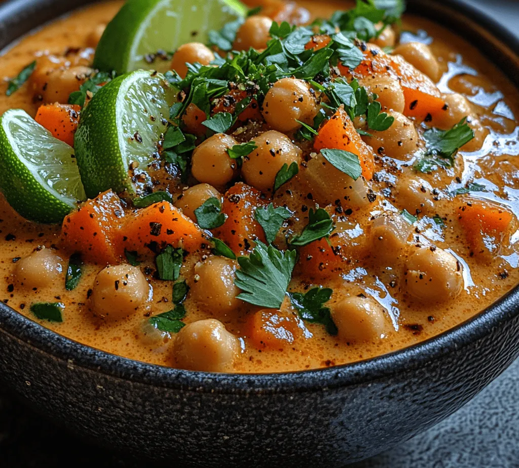 The Tropical Bliss Coconut Curry Chickpea Stew is more than just a dish; it's an invitation to savor the rich, vibrant flavors of tropical cuisine right from the comfort of your own kitchen. This hearty stew is a harmonious blend of spices, vegetables, and wholesome ingredients, making it a delightful choice for lunch, dinner, or meal prep. Whether you’re looking for a comforting bowl to warm you up or a nutritious option to keep you energized, this stew checks all the boxes.