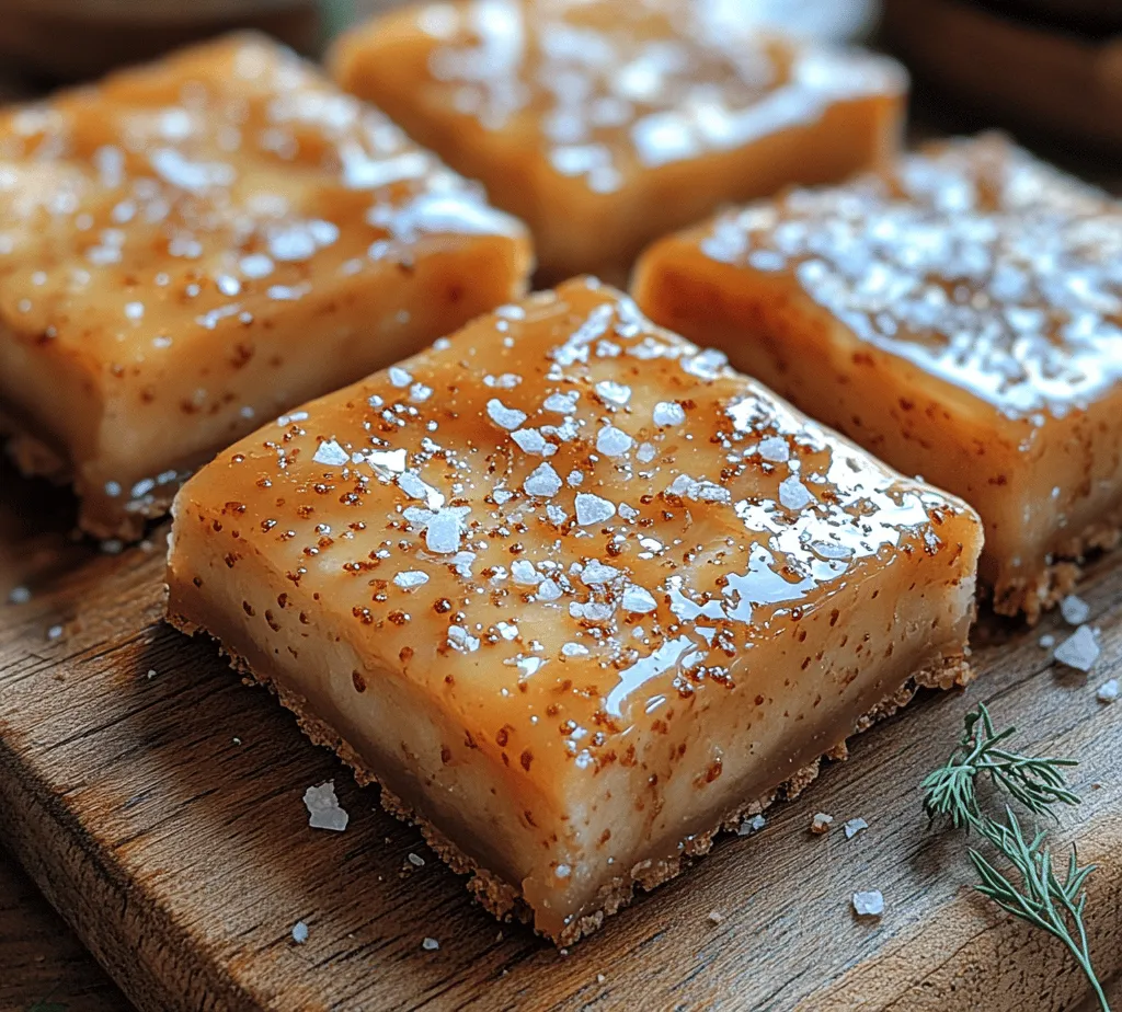 Dessert bars are the ultimate indulgence, combining rich flavors and a satisfying texture in a compact, easy-to-serve form. Among the plethora of dessert options available, few can rival the allure of decadent salted caramel butter bars. These treats are perfect for satisfying your sweet tooth, with a buttery base that melts in your mouth and a luscious salted caramel topping that elevates the experience to a heavenly level.