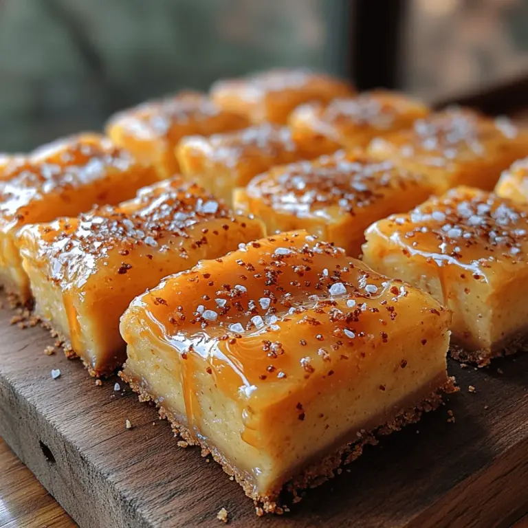 Dessert bars are the ultimate indulgence, combining rich flavors and a satisfying texture in a compact, easy-to-serve form. Among the plethora of dessert options available, few can rival the allure of decadent salted caramel butter bars. These treats are perfect for satisfying your sweet tooth, with a buttery base that melts in your mouth and a luscious salted caramel topping that elevates the experience to a heavenly level.