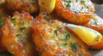 Crispy Lemon Parmesan Zucchini Fritters: A Deliciously Healthy Snack