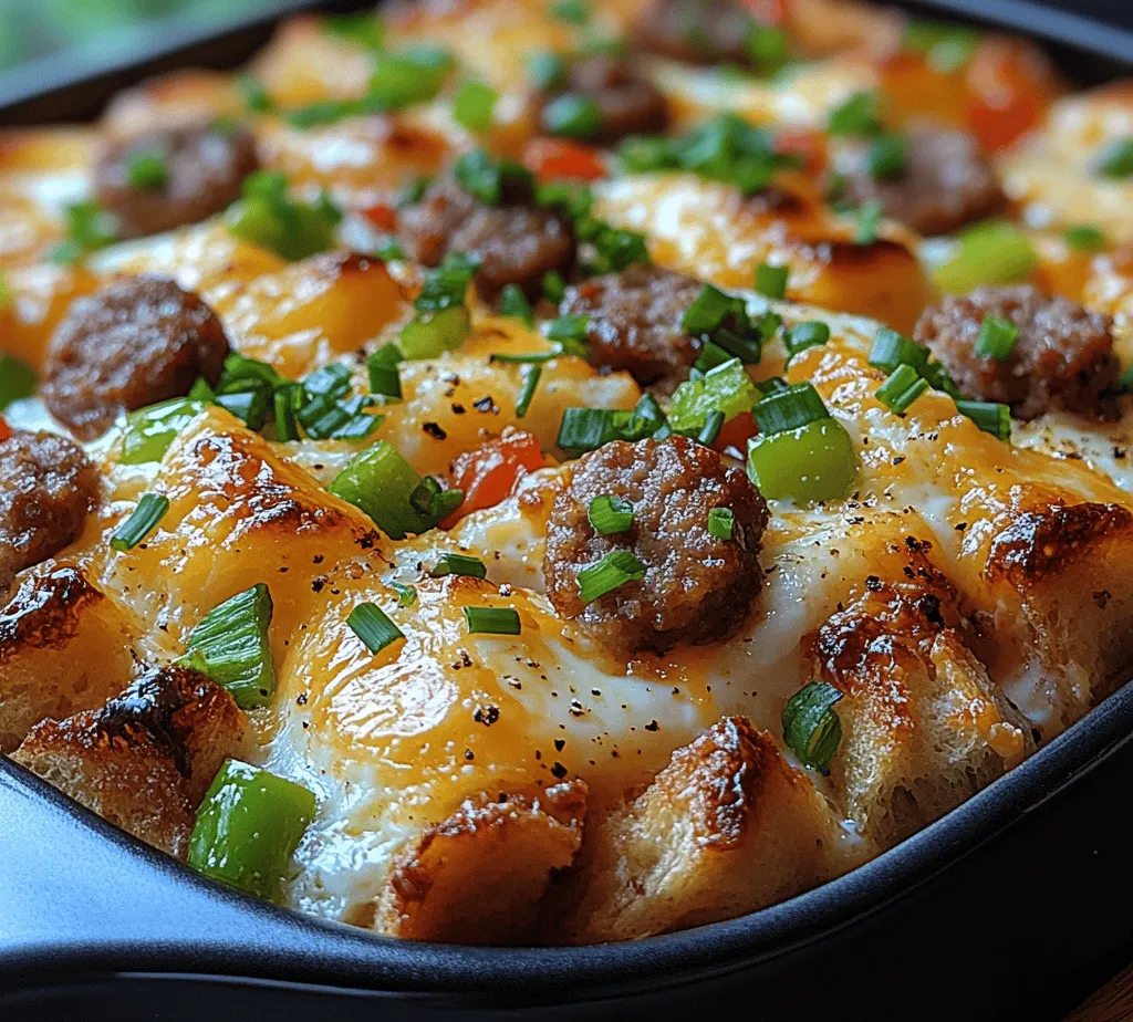 Breakfast is often regarded as the most important meal of the day, providing the essential energy boost needed to kickstart your morning. A hearty breakfast casserole, like the Cheesy Sausage and Egg Breakfast Casserole, is an ideal choice for those who want to savor a fulfilling meal without the hassle of elaborate preparation. This dish not only offers a delicious combination of flavors and textures but also serves as a versatile option for various occasions, from family gatherings to brunches, or even as a make-ahead meal for busy weekdays.