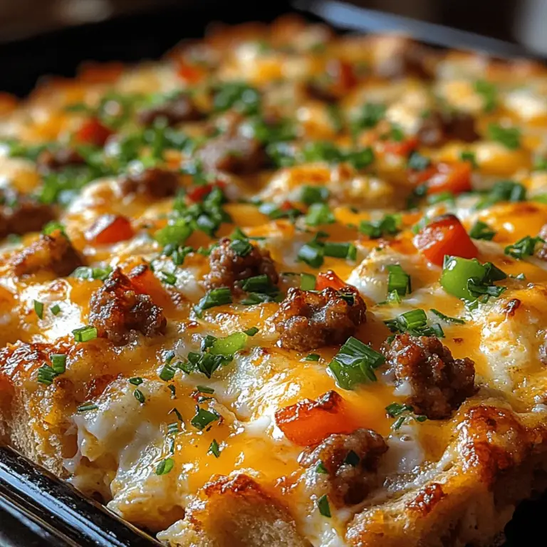 Breakfast is often regarded as the most important meal of the day, providing the essential energy boost needed to kickstart your morning. A hearty breakfast casserole, like the Cheesy Sausage and Egg Breakfast Casserole, is an ideal choice for those who want to savor a fulfilling meal without the hassle of elaborate preparation. This dish not only offers a delicious combination of flavors and textures but also serves as a versatile option for various occasions, from family gatherings to brunches, or even as a make-ahead meal for busy weekdays.