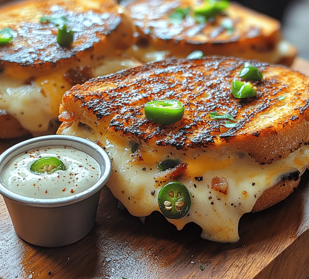 The grilled cheese sandwich stands as a quintessential comfort food, beloved by many for its simplicity and rich, gooey goodness. This classic dish evokes memories of cozy childhood meals, with its golden, crispy exterior giving way to a melty, cheesy center that warms the heart. But what if we could take this nostalgic favorite to an entirely new level? Enter the Spicy Crunch Jalapeño Popper Grilled Cheese Sandwich—a delicious twist that combines the creamy, savory appeal of traditional grilled cheese with the bold flavors of spicy jalapeños and crispy bacon.