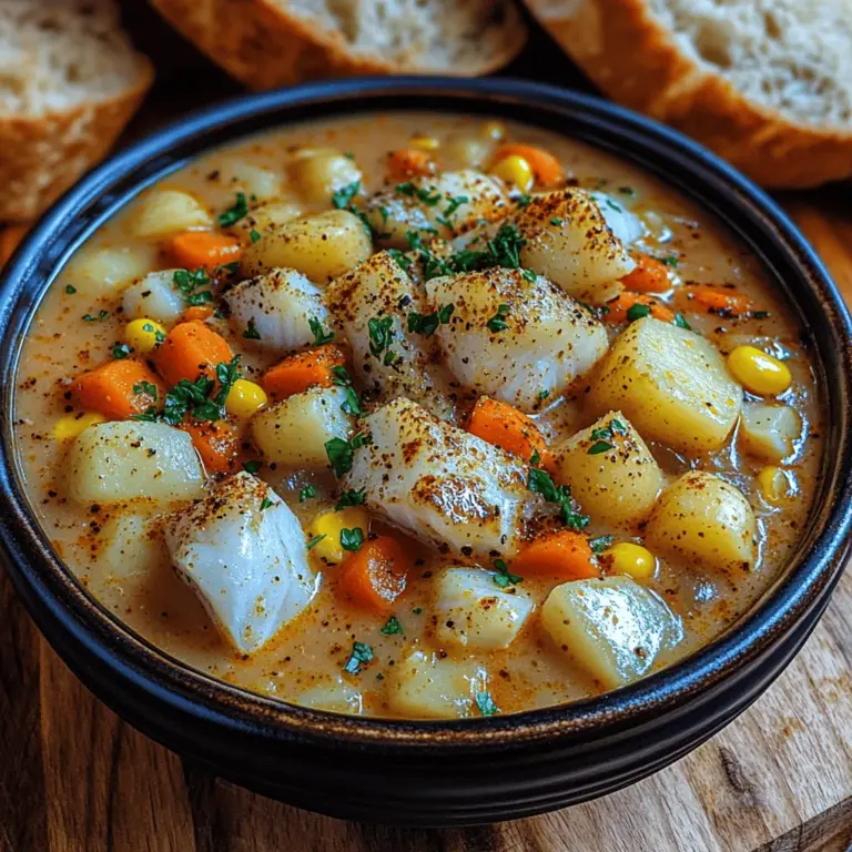 Chowders have long been celebrated as the ultimate comfort food, offering warmth and satisfaction in every spoonful. These hearty soups, often brimming with rich flavors and textures, are a culinary staple that evokes feelings of nostalgia and home. Among the many varieties of chowder, Ocean's Embrace Chowder stands out for its creamy texture and delightful blend of fresh seafood and vibrant vegetables. This recipe is not only a feast for the senses but also a testament to the art of cooking seafood in a way that highlights its natural flavors.