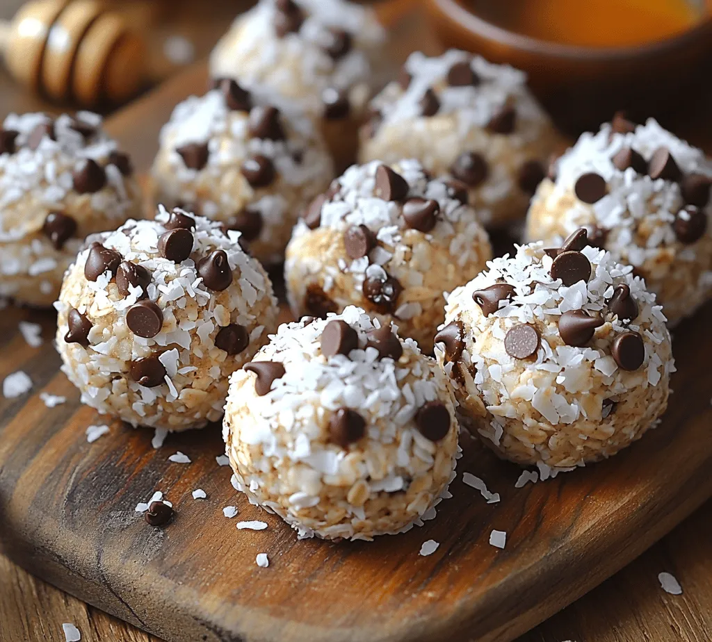 In the world of healthy snacking, Coconut Chocolate Chip Energy Bites stand out as a delightful fusion of flavor and nutrition. These bite-sized treats are perfect for busy individuals seeking a quick energy boost or a satisfying snack that doesn't compromise on taste. Packed with wholesome ingredients like rolled oats, almond butter, and coconut, these energy bites serve not only to satisfy cravings but also to provide essential nutrients.