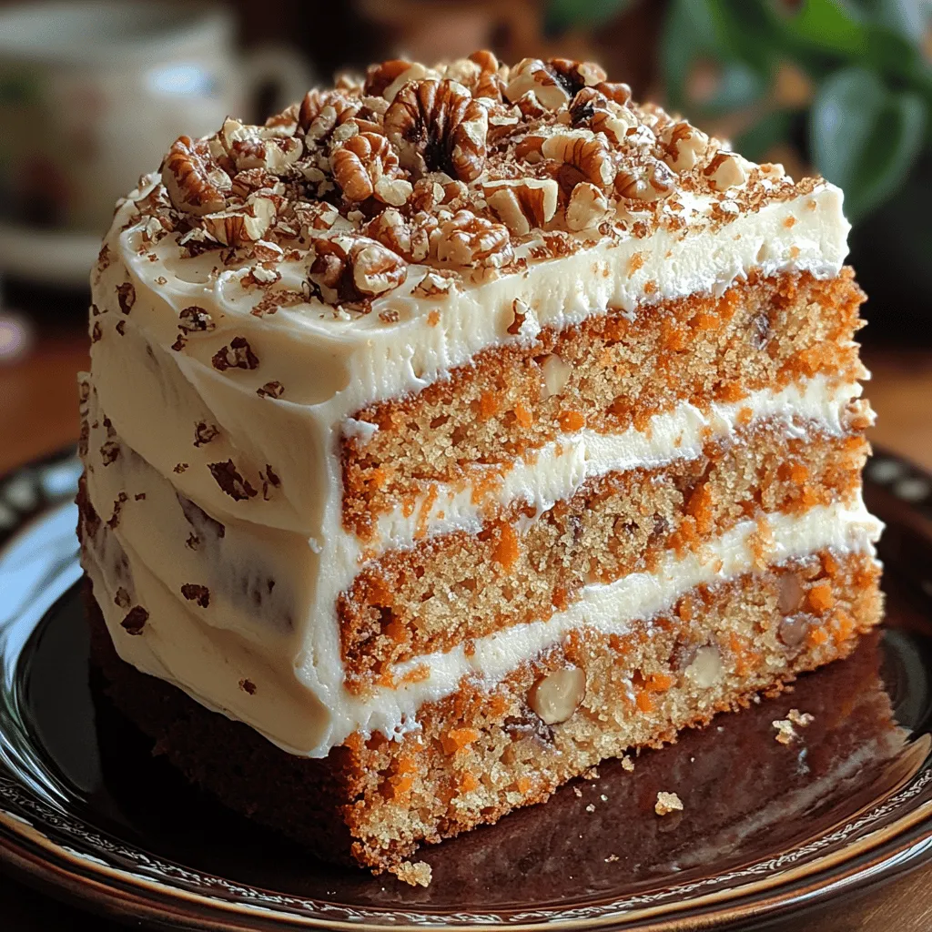 Carrot cake has gained a beloved status among dessert aficionados, celebrated not only for its delightful taste but also for its moist texture and wholesome ingredients. Its roots can be traced back to medieval times, where recipes for carrot pudding were used as a substitute for sugar, which was scarce and expensive. Over the years, this humble dessert evolved into the spiced cake we know today, often adorned with a cream cheese frosting that perfectly balances its sweetness. As carrot cake continues to gain popularity, it remains a staple at birthday parties, weddings, and holiday gatherings, cherished for its comforting flavors and nostalgic appeal.