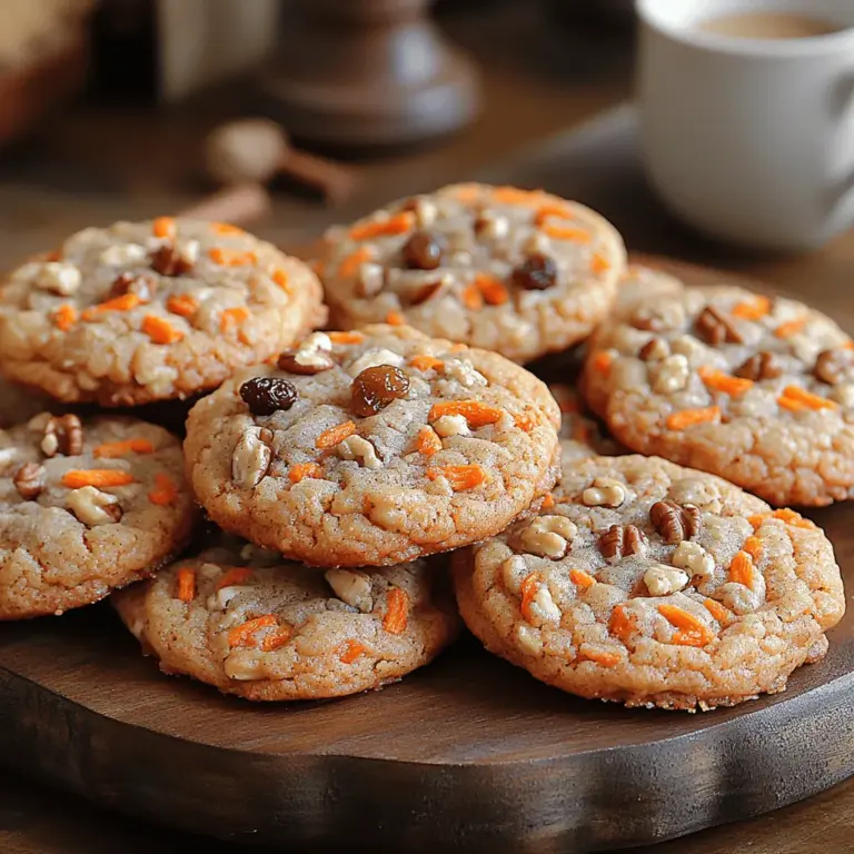 In recent years, breakfast cookies have surged in popularity, becoming a favored choice for those seeking a convenient and nutritious start to their day. These delightful creations are the perfect solution for busy mornings, offering a portable option that doesn't compromise on flavor or health. When you think of breakfast, traditional fare like cereal or toast may come to mind, but the idea of enjoying a cookie first thing in the morning is both innovative and satisfying. Enter the Carrot Cake Breakfast Cookies—a recipe that marries the beloved flavors of carrot cake with the wholesome benefits of breakfast.