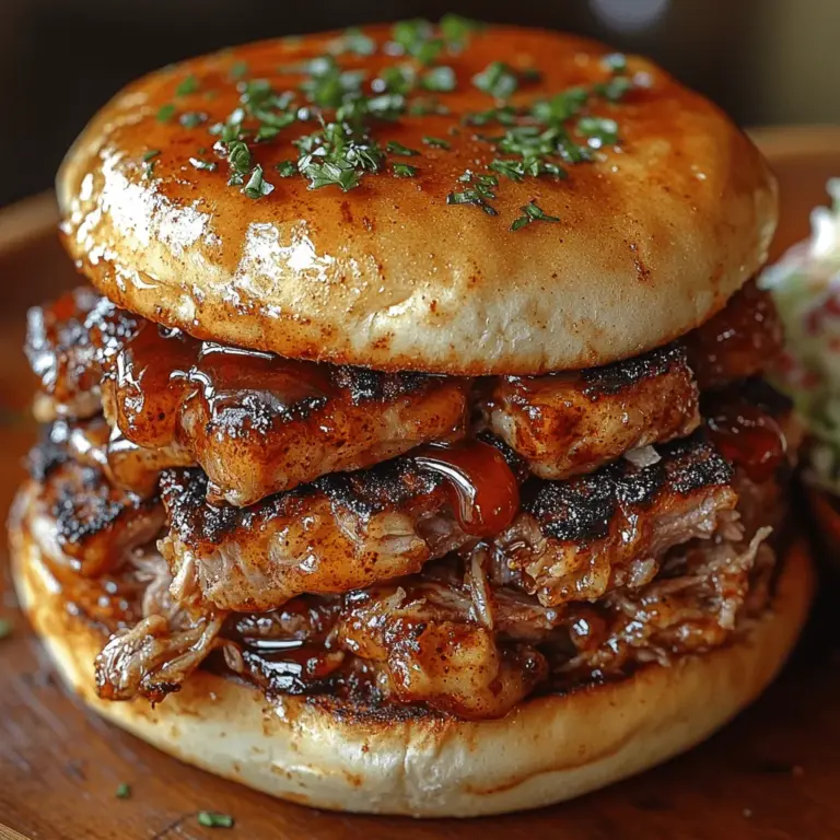 BBQ pulled pork is more than just a dish; it’s a beloved American classic that evokes images of backyard barbecues, family gatherings, and festive celebrations. Its rich, sweet, and tangy flavor profile makes it a standout choice for any occasion, whether served in a sandwich, on a platter, or as part of a hearty meal. The secret to achieving that mouthwatering tenderness and flavor lies in the method of cooking—low and slow. This technique allows the pork to become incredibly tender as it absorbs the flavors of the marinade and the smoke, resulting in a dish that’s not only delicious but also deeply satisfying to prepare.