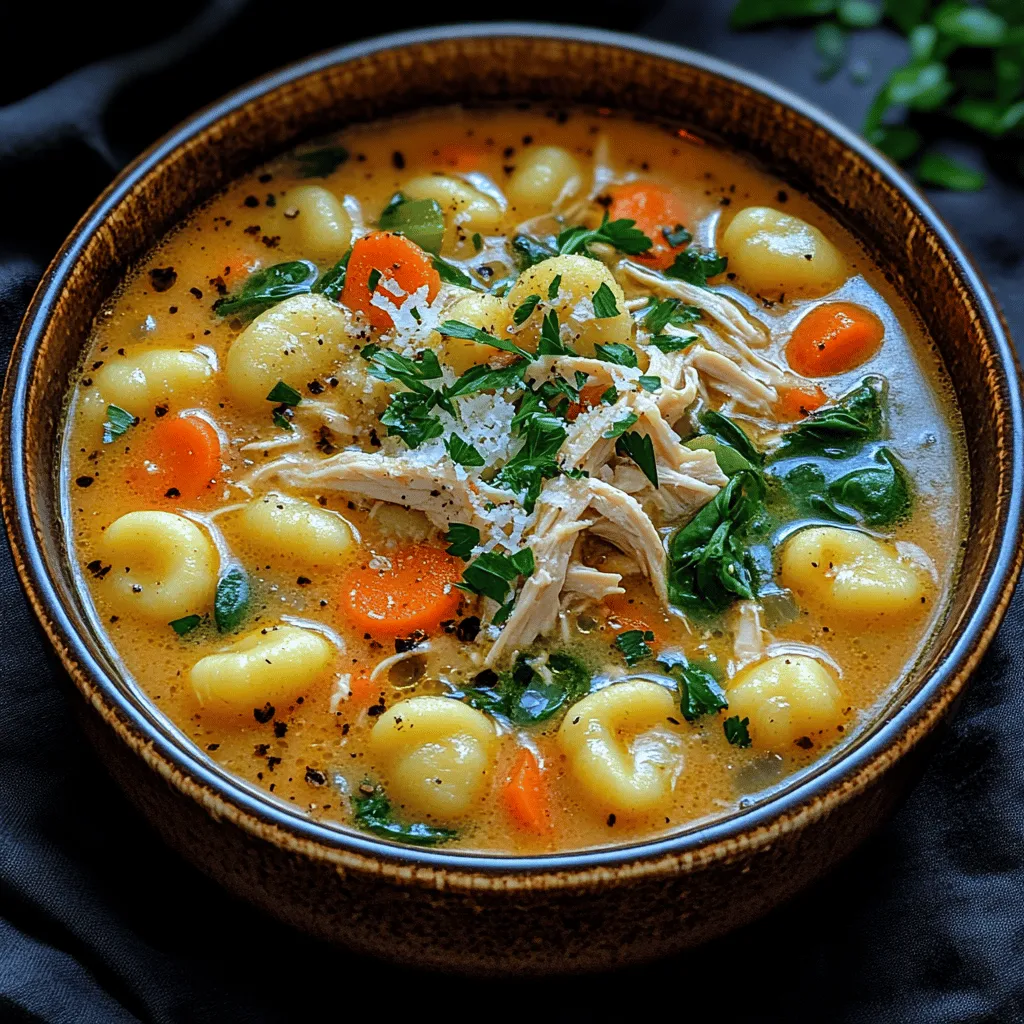 Olive oil is the unsung hero of many culinary creations, and it plays a pivotal role in the Creamy Chicken Gnocchi Delight. This versatile oil is not only essential for sautéing your vegetables but also adds a depth of flavor that enhances the overall dish. Its rich, fruity notes complement the other ingredients, while its health benefits, such as being high in monounsaturated fats and antioxidants, make it a nutritious choice. When selecting olive oil for this recipe, opting for extra virgin olive oil can elevate the flavor profile even further, imparting a robust taste that will meld beautifully with the other components of the dish.
