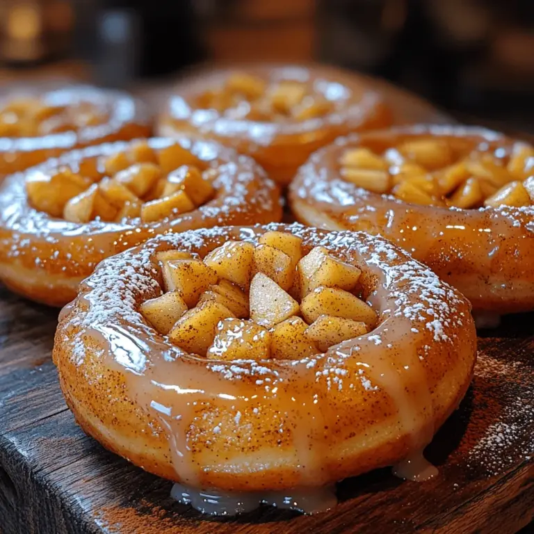 Crispy cinnamon apple fritter donuts are a delightful treat that has captured the hearts (and taste buds) of dessert lovers everywhere. These mouthwatering donuts combine the sweetness of fresh apples with the warm, inviting aroma of cinnamon, creating a perfect balance of flavors that will leave you craving more. What makes these donuts even more special is the unique texture—the outer layer is crispy while the inside remains soft and tender, offering a delightful contrast that is hard to resist.