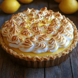 Lemon Meringue Pie is a timeless dessert that captivates taste buds with its harmonious blend of flavors and textures. The allure of this pie lies in its bright, tangy lemon filling that perfectly contrasts the sweet, fluffy meringue topping. The buttery crust adds a delightful crunch, making each bite a delightful experience. Whether served at a summer gathering or a holiday feast, this pie stands out as a crowd-pleaser, showcasing the beauty of homemade desserts.