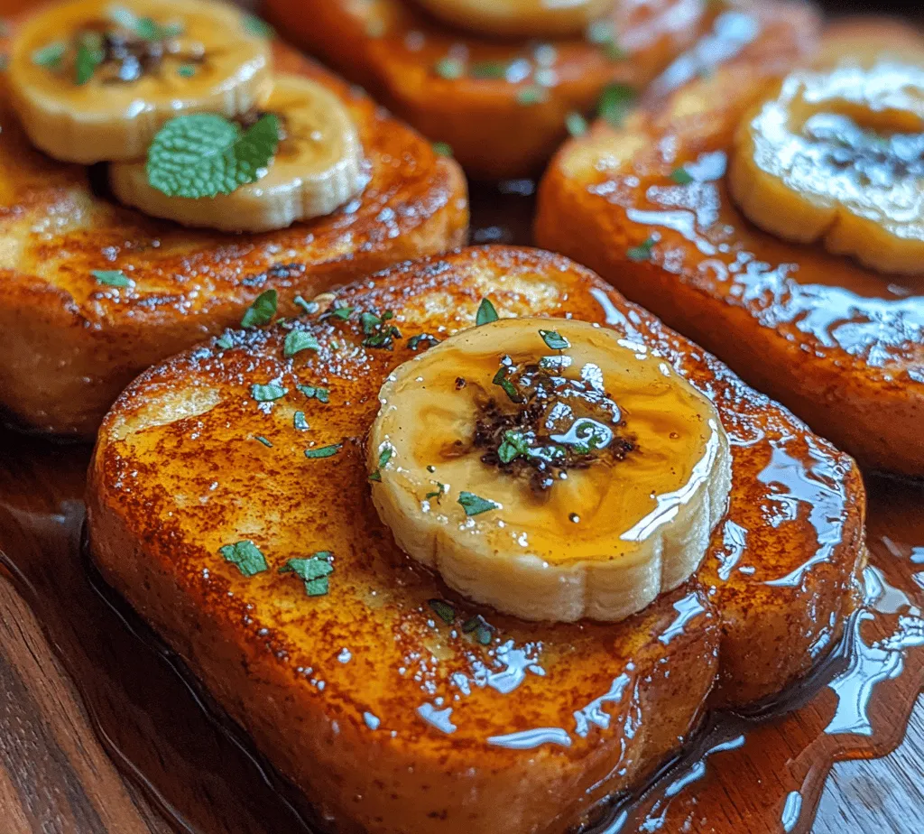 French toast is a beloved breakfast staple enjoyed around the world. Its golden-brown exterior, soft and fluffy interior, and versatile topping options make it a favorite choice for both leisurely weekend breakfasts and special occasions. Whether served plain, dusted with powdered sugar, or slathered with syrup, French toast offers a warm, comforting start to the day. However, this recipe takes the classic dish to new heights with the addition of caramelized bananas, creating a delightful fusion of flavors and textures that will leave your taste buds dancing.