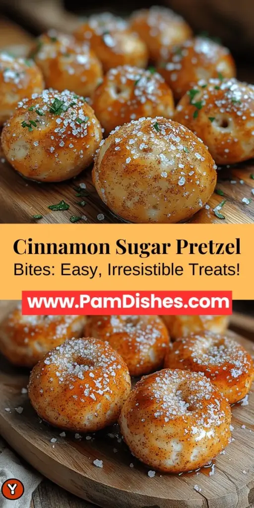 Satisfy your snack cravings with homemade Cinnamon Sugar Pretzel Bites! These fluffy, buttery bites are coated in sweet cinnamon sugar and are perfect for any occasion, from parties to movie nights. This easy recipe breaks down everything you need to know, including essential ingredients and preparation steps for achieving that perfect chewiness. Discover the joy of making and sharing these delightful treats that everyone will love.