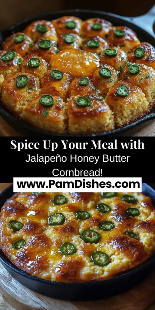Discover the delightful twist on a Southern classic with Jalapeño Honey Butter Cornbread. This unique recipe combines the rich, buttery flavor of traditional cornbread with the spicy kick of jalapeños and the sweetness of honey butter. Perfectly fluffy and versatile, it’s ideal for any gathering or as a comforting side to your favorite meals. Elevate your cornbread experience with this irresistible fusion of flavors that will leave everyone wanting more!